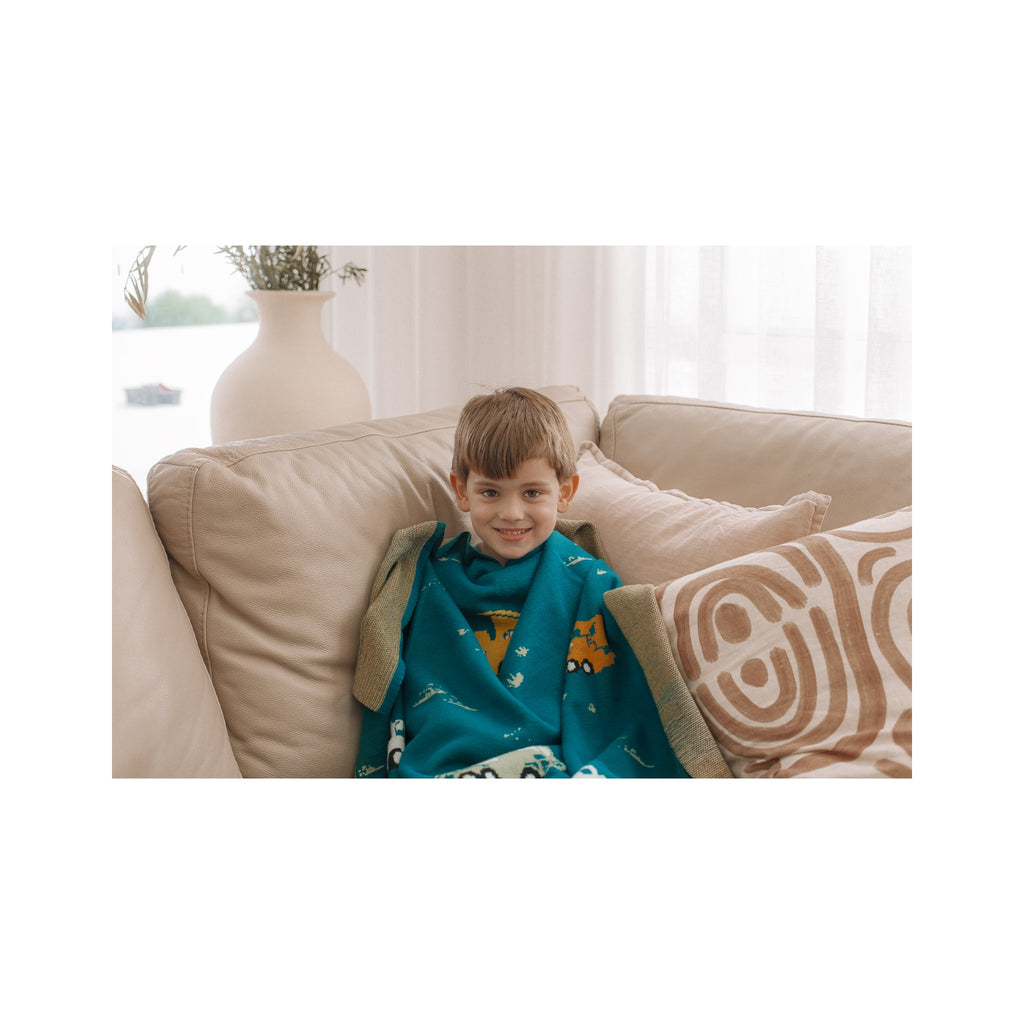 Fox & Fallow Knitted Cotton Blanket | Heirloom Quality & Oeko-Tex Certified