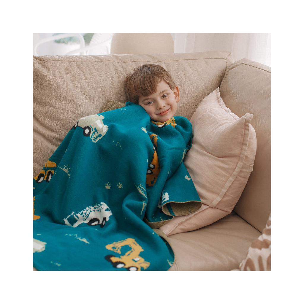 Fox & Fallow Knitted Cotton Blanket | Heirloom Quality & Oeko-Tex Certified