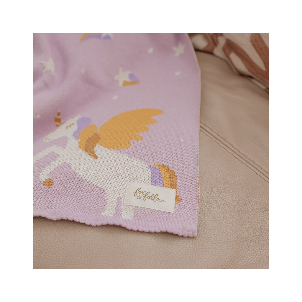 Fox & Fallow Knitted Cotton Blanket | Heirloom Quality & Oeko-Tex Certified