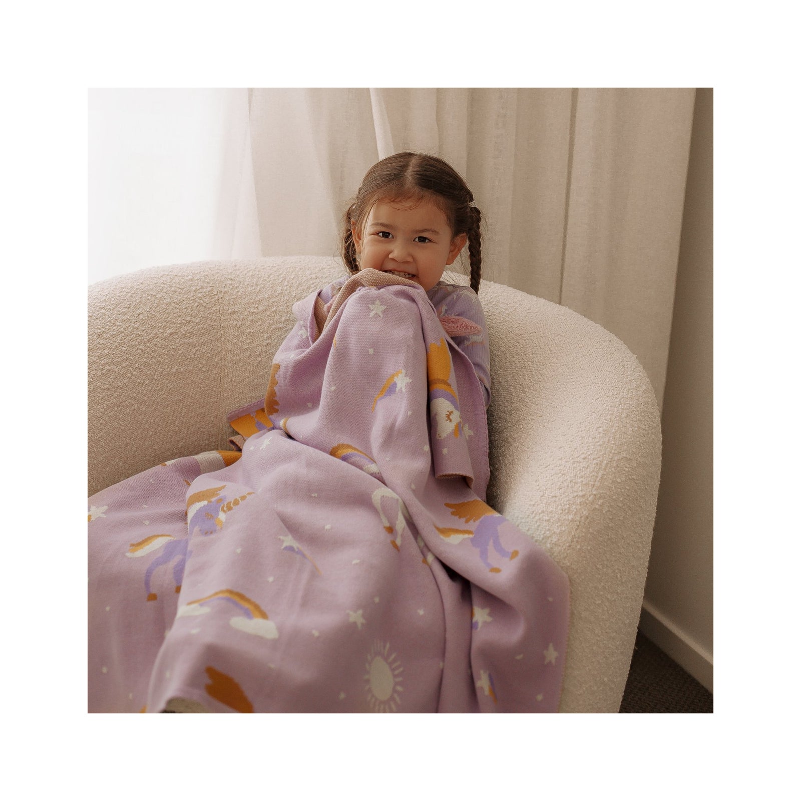 Fox & Fallow Knitted Cotton Blanket | Heirloom Quality & Oeko-Tex Certified