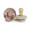 FRIGG Daisy Pacifier Round 2-Pack Latex - Size 2 (6-18 Months) - Blush & Cream