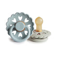 FRIGG Fairytale Pacifier Round 2-Pack Latex - Size 1 (0-6 Months) - Stone Blue & Willow Grey