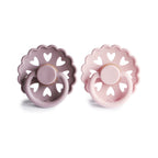 FRIGG Fairytale Round Natural Rubber 2-Pack | Whimsical Scalloped Design