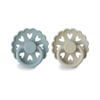 FRIGG Fairytale Round Silicone 2-Pack | Whimsical Scalloped Design for Easy Soothing