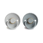 FRIGG Rope Round Natural Rubber Pacifier 2-Pack | Soft Nipple for Seamless Soothing