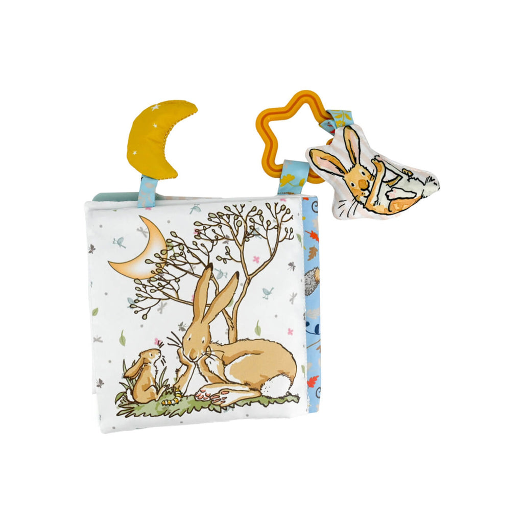 Guess How Much I Love You Soft Book | Sensory Activity Toy with Teether & Clip