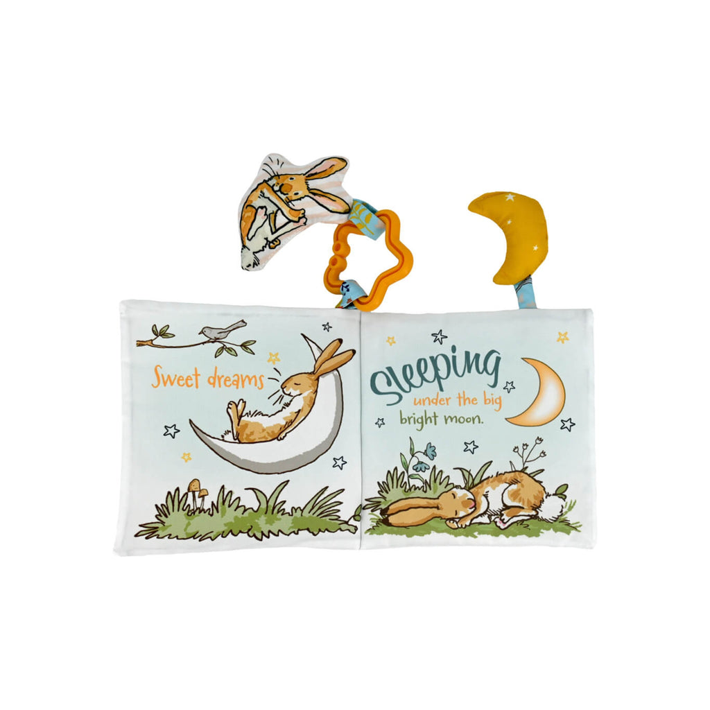 Guess How Much I Love You Soft Book | Sensory Activity Toy with Teether & Clip