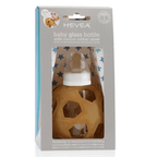 Hevea 2 in 1 Baby Glass Bottle 120ml with Star Ball Cover