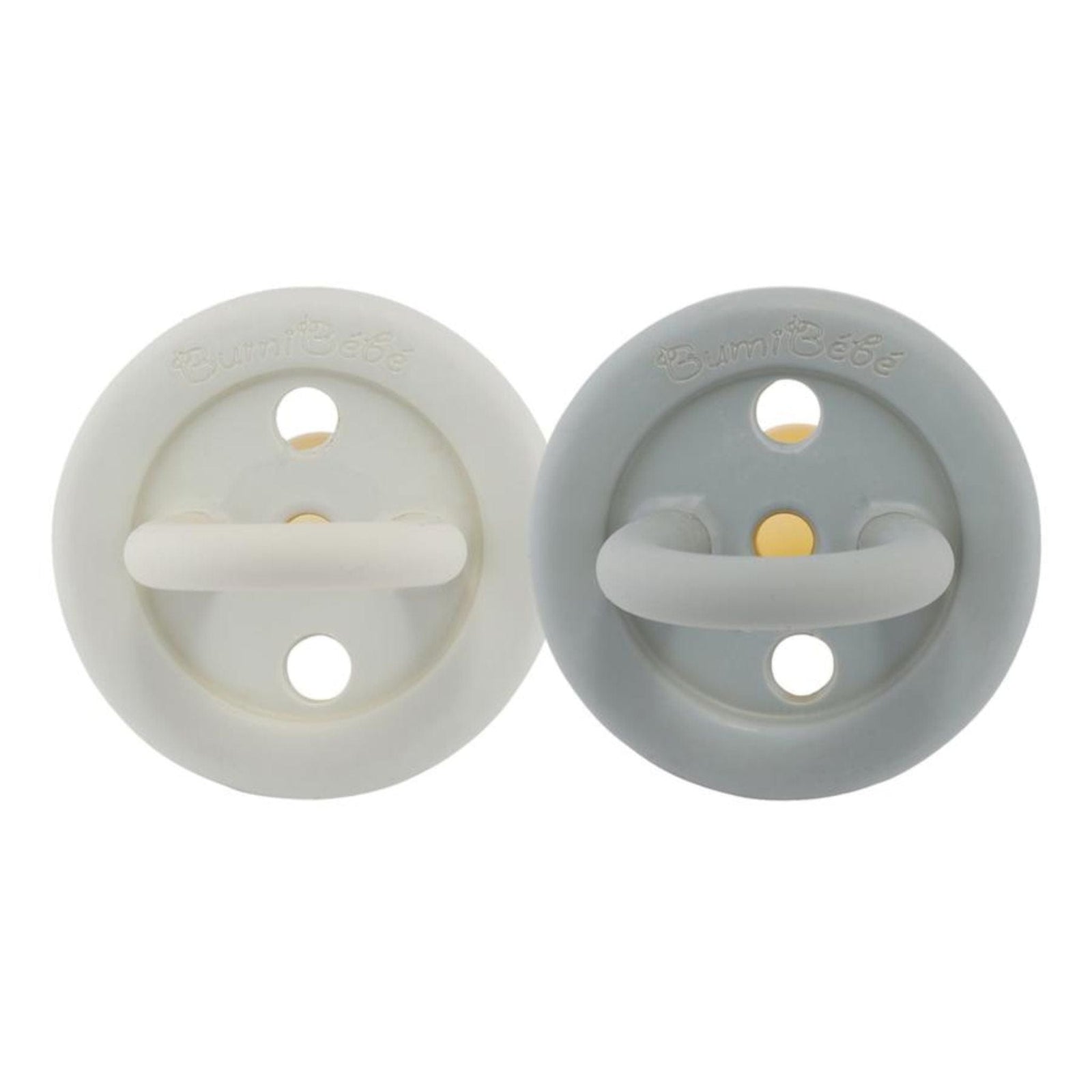 Hevea Natural Rubber Bumibébé Pacifier Round 3-36 Months 2-Pack