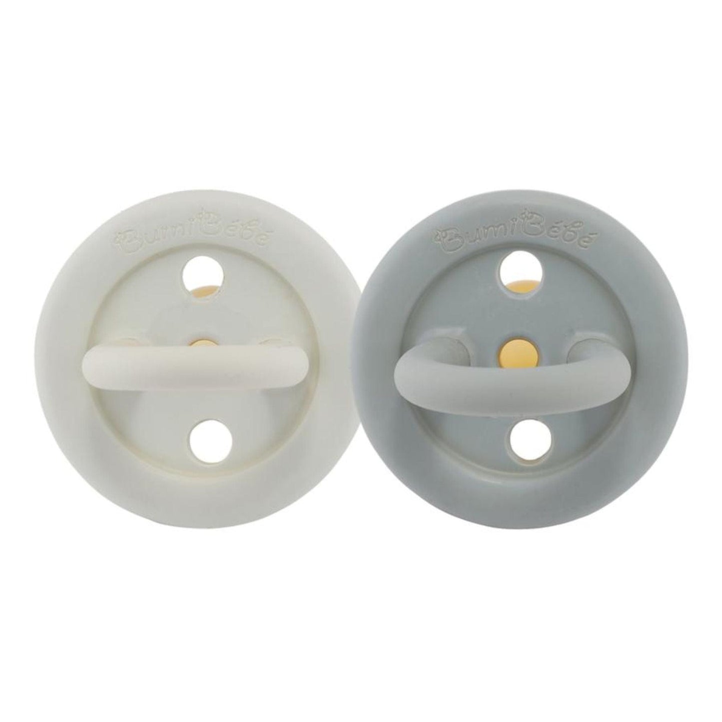 Hevea Natural Rubber Bumibébé Pacifier Round 3-36 Months 2-Pack