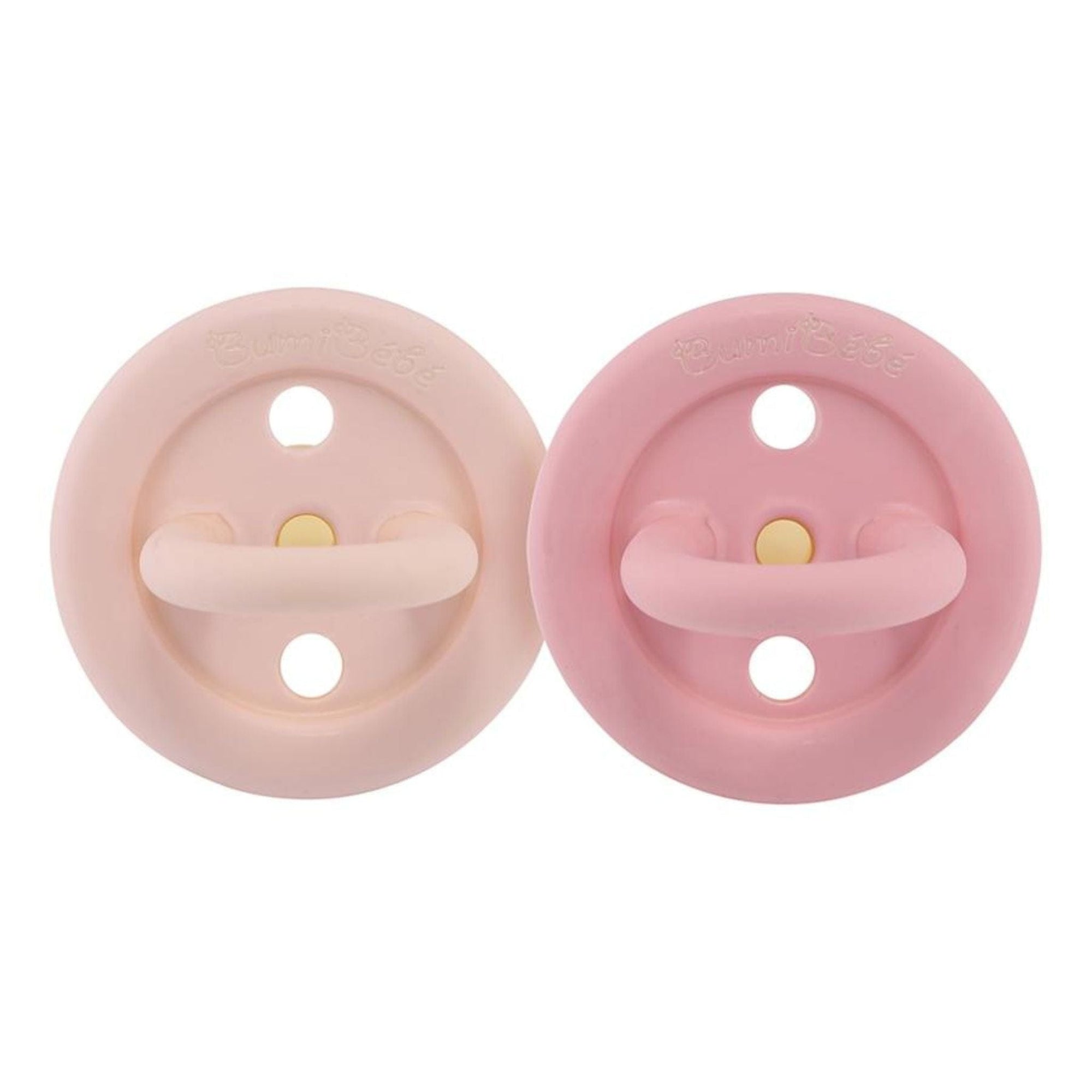 Hevea Natural Rubber Bumibébé Pacifier Round 3-36 Months 2-Pack