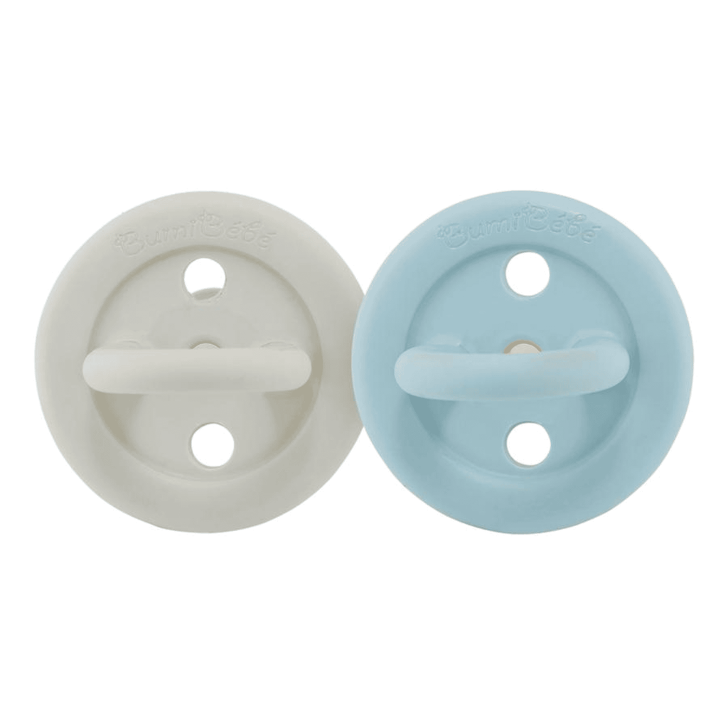 Hevea Natural Rubber Bumibébé Pacifier Round 0-3 Months 2-Pack