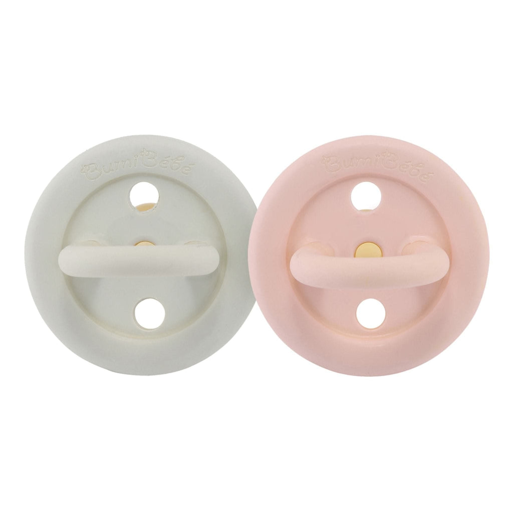 Hevea Natural Rubber Bumibébé Pacifier Round 0-3 Months 2-Pack
