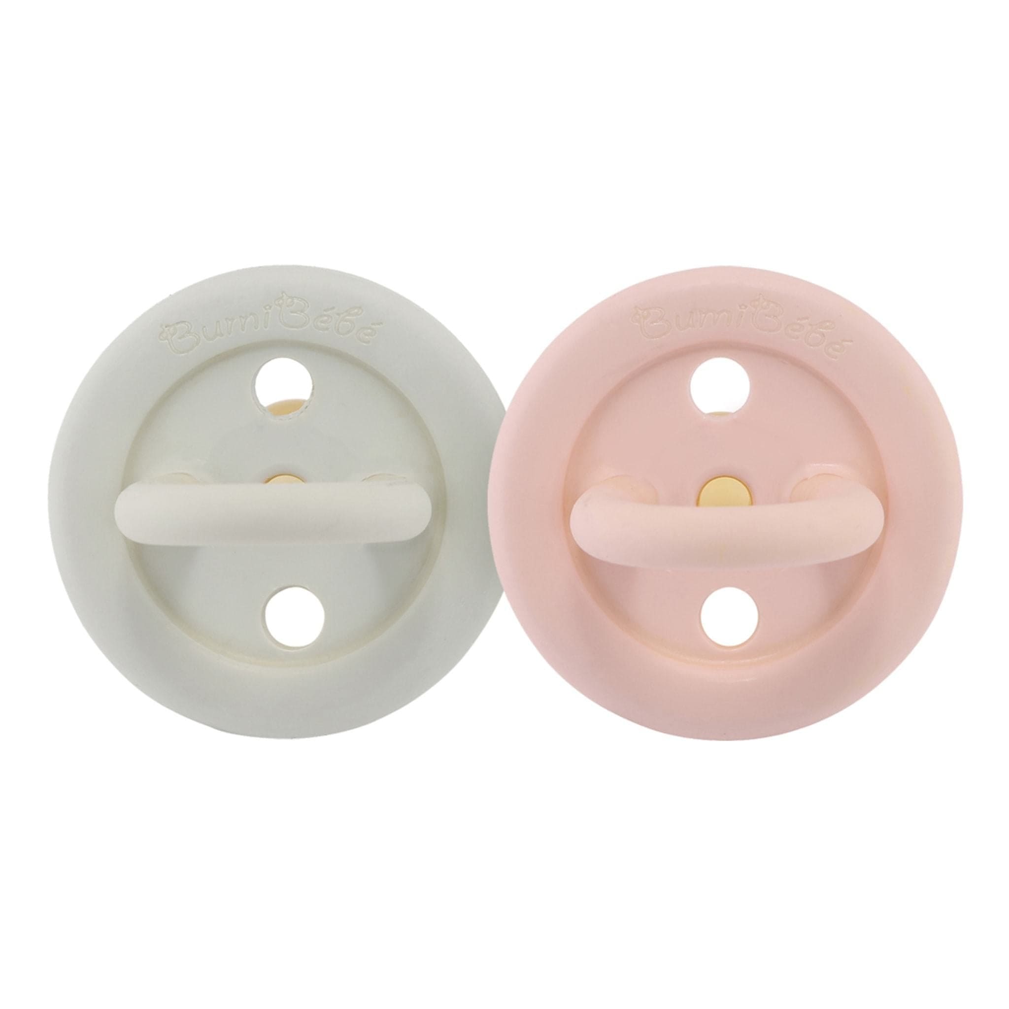 Hevea Natural Rubber Bumibébé Pacifier Round 0-3 Months 2-Pack
