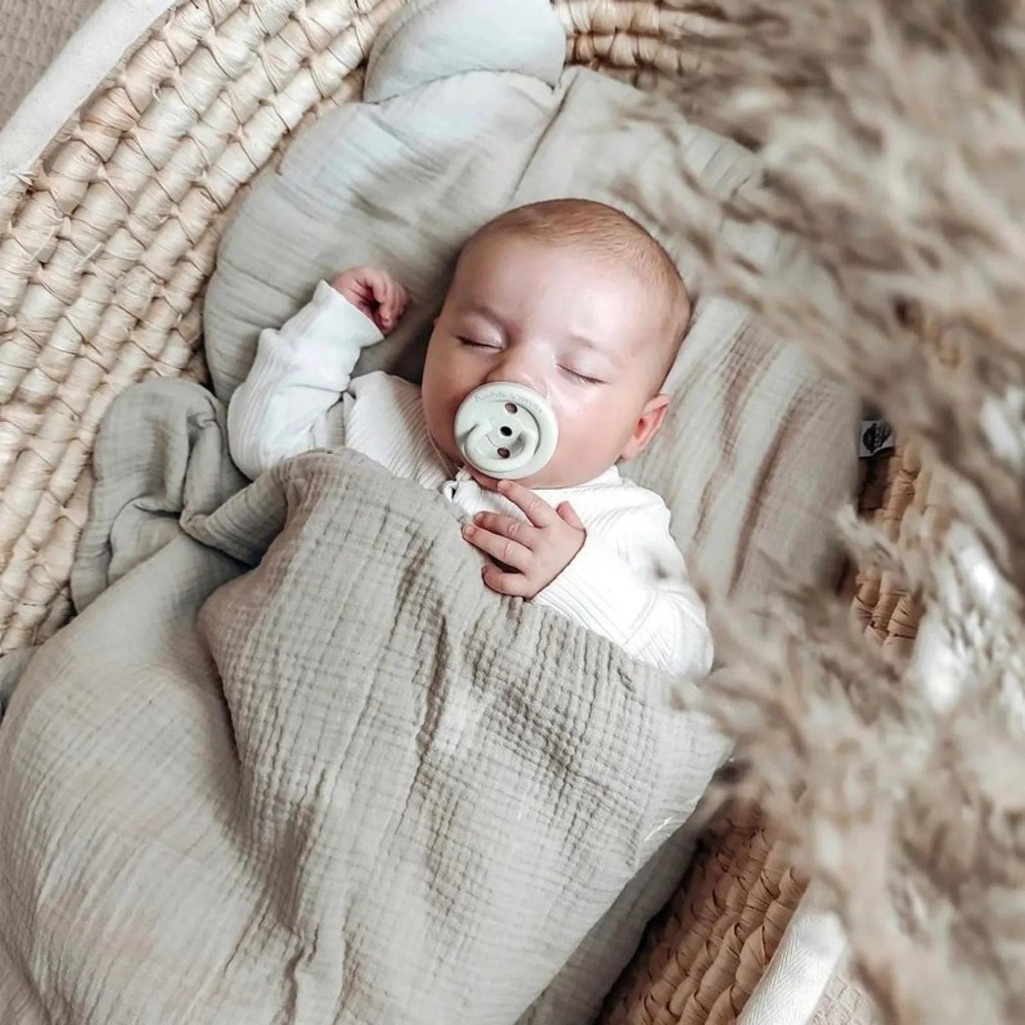 Hevea Natural Rubber Bumibébé Pacifier Round 0-3 Months 2-Pack