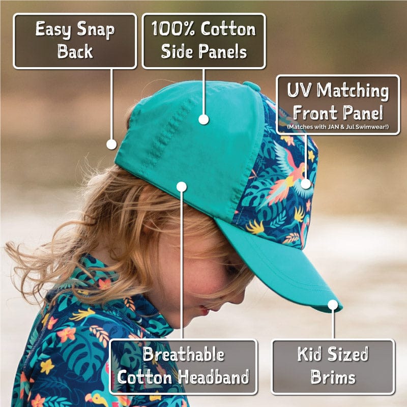 Jan & Jul Kids Cotton UPF 50+ Adjustable Xplorer Cap Jan & Jul Kids Cotton UPF 50+ Adjustable Xplorer Cap 
