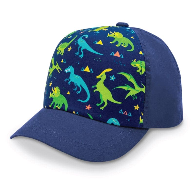 Jan & Jul Kids Cotton UPF 50+ Adjustable Xplorer Cap Navy Dinoland / Large (2-12 years old) HXP-DNL-L