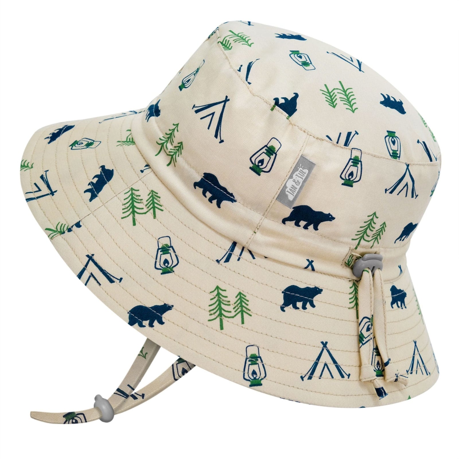 Jan & Jul Kids Grow-With-Me® Adjustable UPF 50+ Cotton Bucket Hat