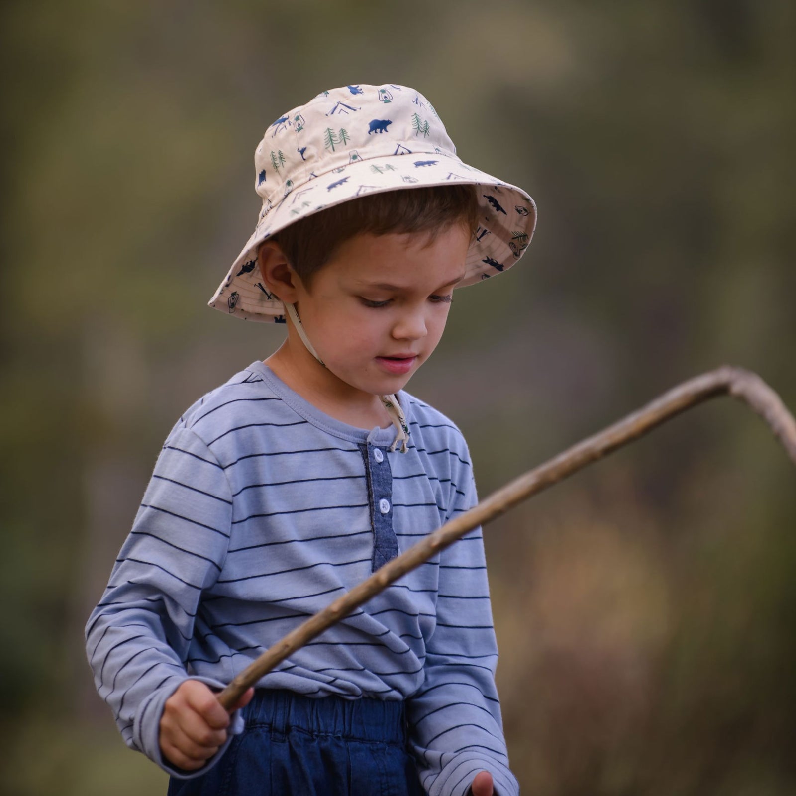 Jan & Jul Kids Grow-With-Me® Adjustable UPF 50+ Cotton Bucket Hat