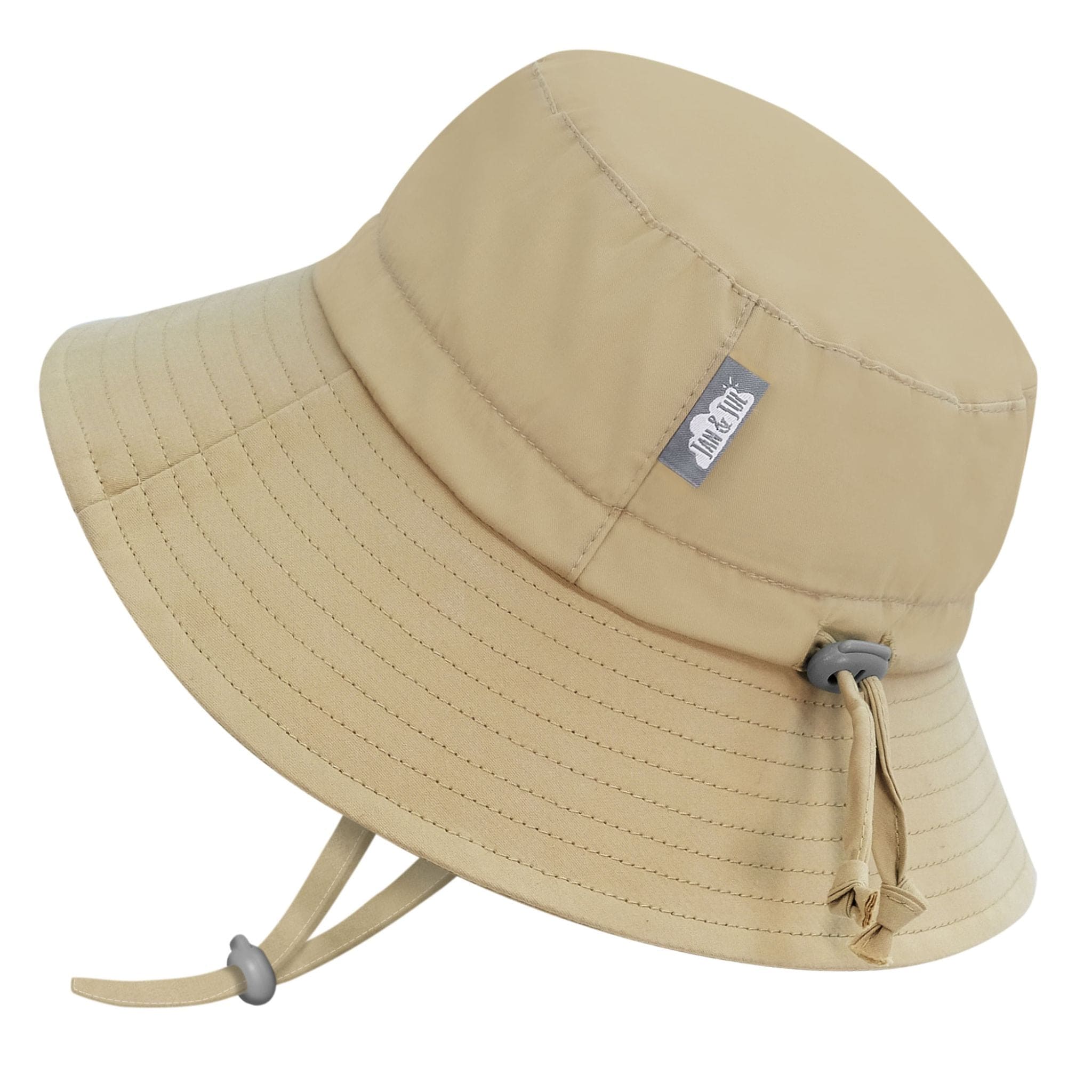 Jan & Jul Kids Cotton Bucket UPF 50+ Sun Hat - Oliver Khaki