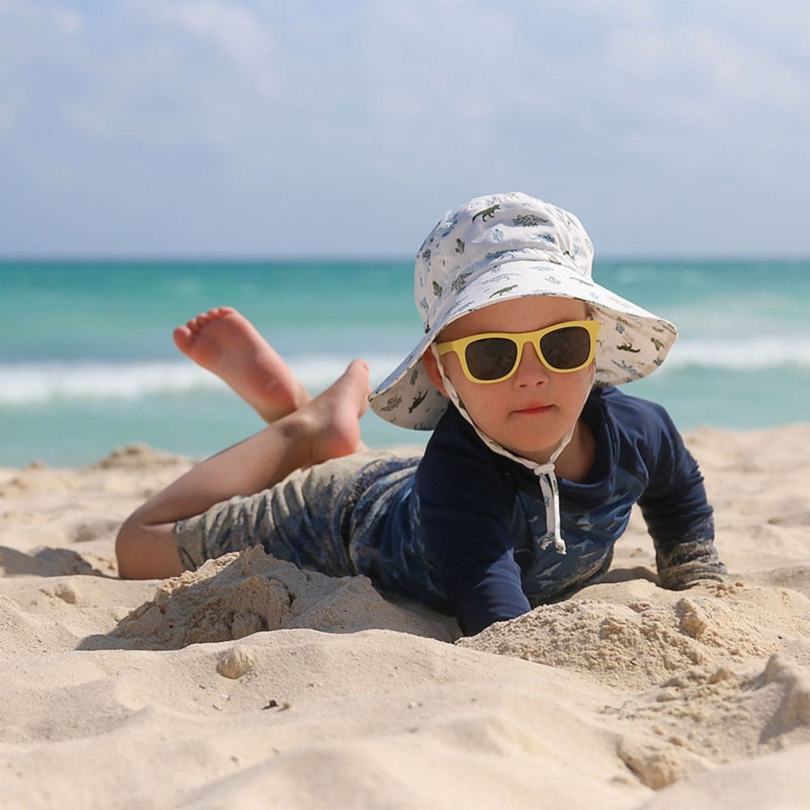 Jan & Jul Kids Grow-With-Me® Adjustable UPF 50+ Cotton Bucket Hat