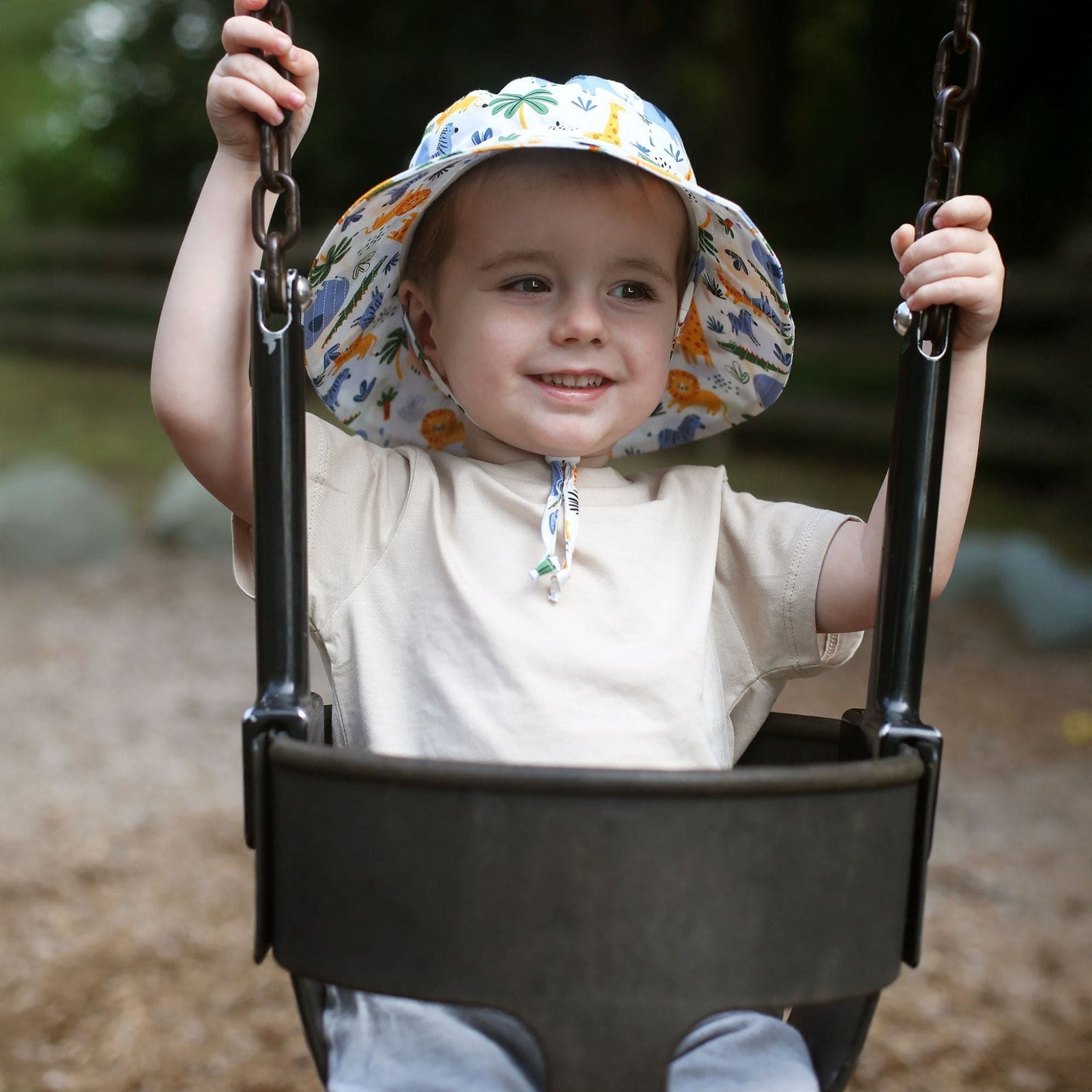Jan & Jul Kids Grow-With-Me® Adjustable UPF 50+ Cotton Bucket Hat