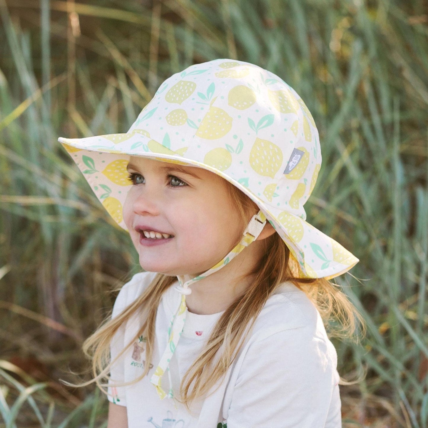 Jan & Jul Kids Cotton Floppy UPF 50+ Sun Hat - Lemon Fresh