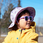 Jan & Jul Kids Cotton Floppy UPF 50+ Sun Hat - Purple Butterfly