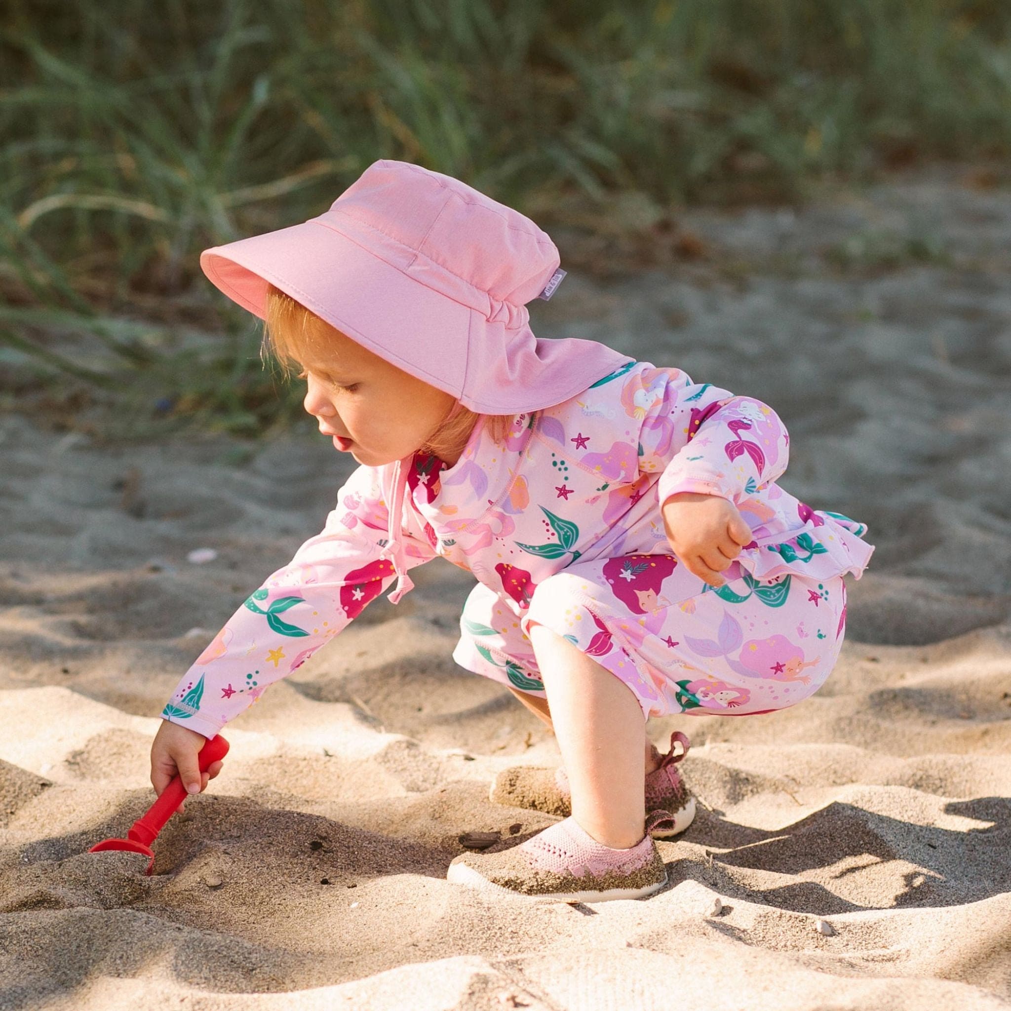 Jan & Jul Kids Aqua-Dry Water Repellent Adventure UPF 50+ Sun Hat - Pretty Pink