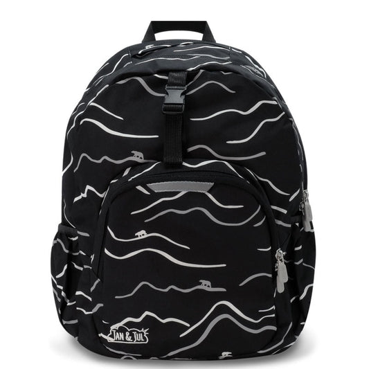 Jan & Jul Kids Backpack Bear Mountain with Built-In Waterproof Rain Cover