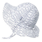 Jan & Jul Kids Cotton Floppy UPF 50+ Sun Hat - White Waves