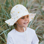 Jan & Jul Kids Cotton Floppy UPF 50+ Sun Hat - Yellow Flower