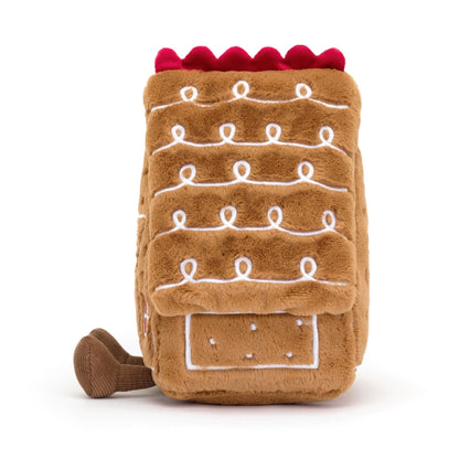 Jellycat Amuseables Gingerbread House soft toy 22cm
