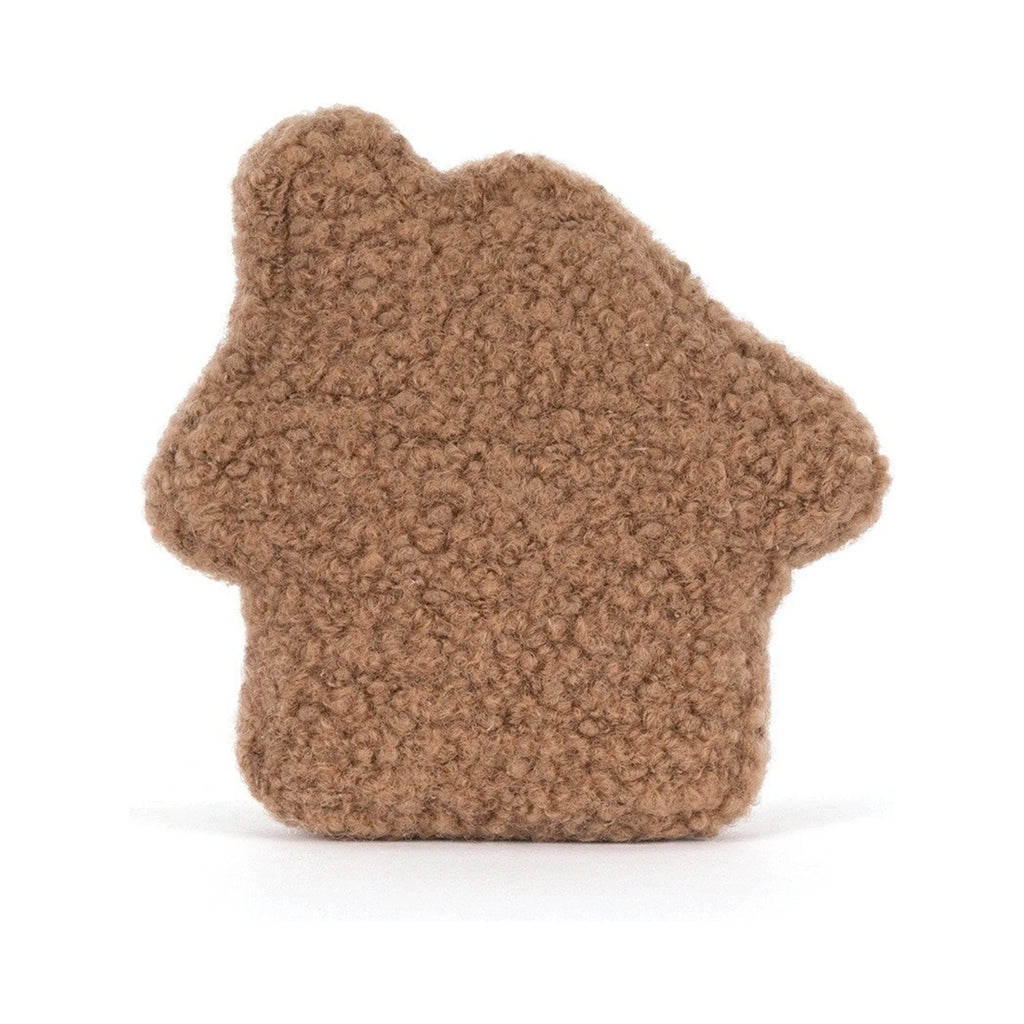 Back view of Jellycat Amuseables Molasi Cookie showing plush textured cookie.