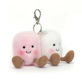 Jellycat Amuseables Pair of Marshmallows Bag Charm 15cm