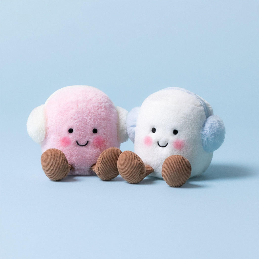 Jellycat Amuseables Toastie Pink and White Marshmallows soft toy 9cm