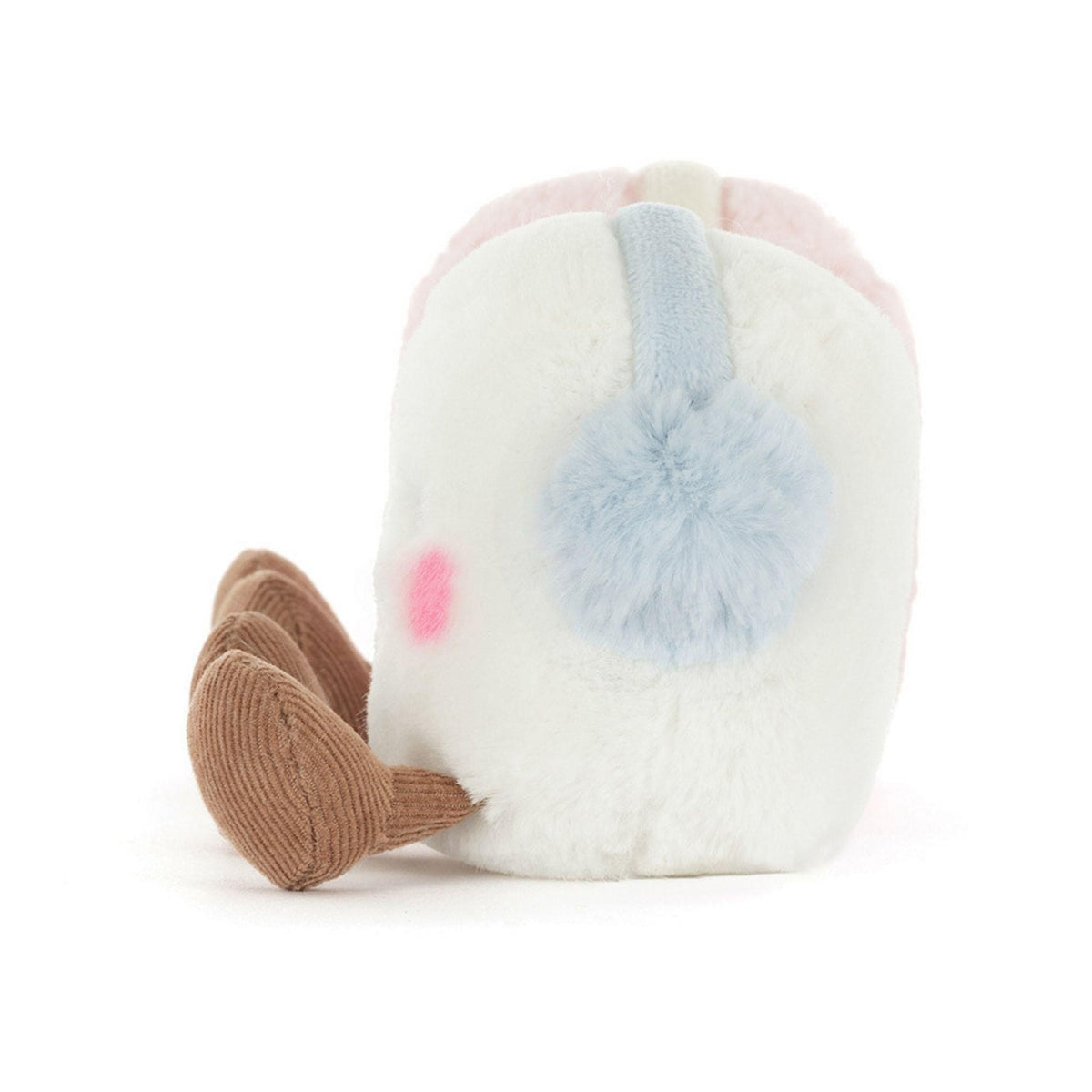 Jellycat Amuseables Toastie Pink and White Marshmallows soft toy 9cm