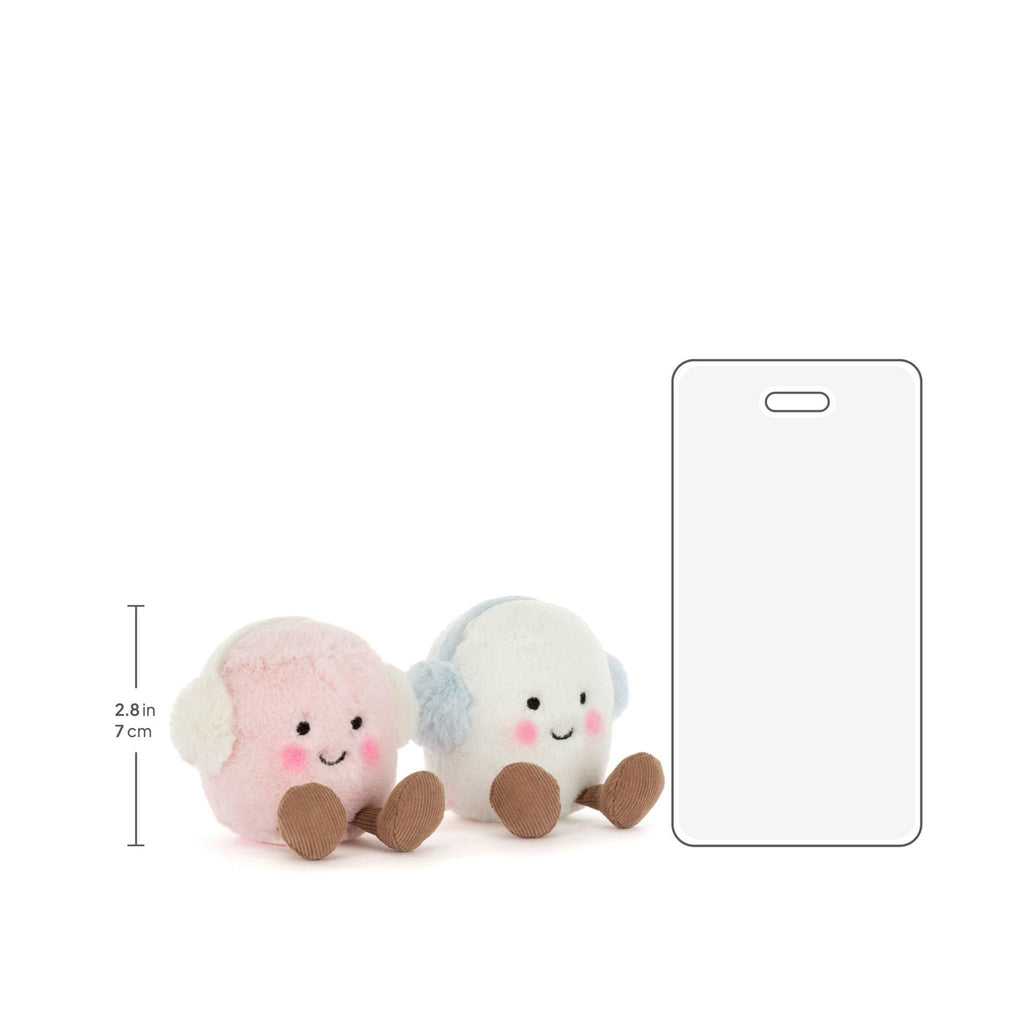 Jellycat Amuseables Toastie Pink and White Marshmallows soft toy 9cm