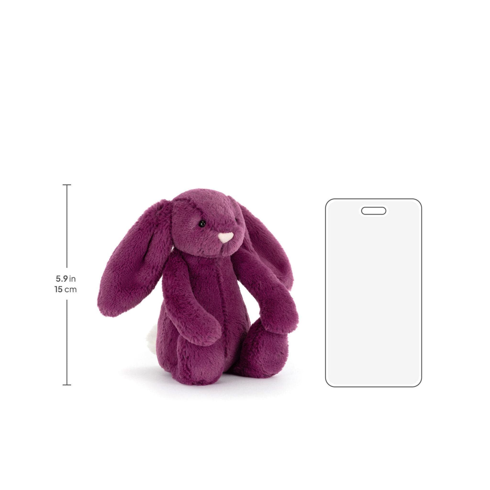 Jellycat Bashful Allium Bunny small soft toy 18cm
