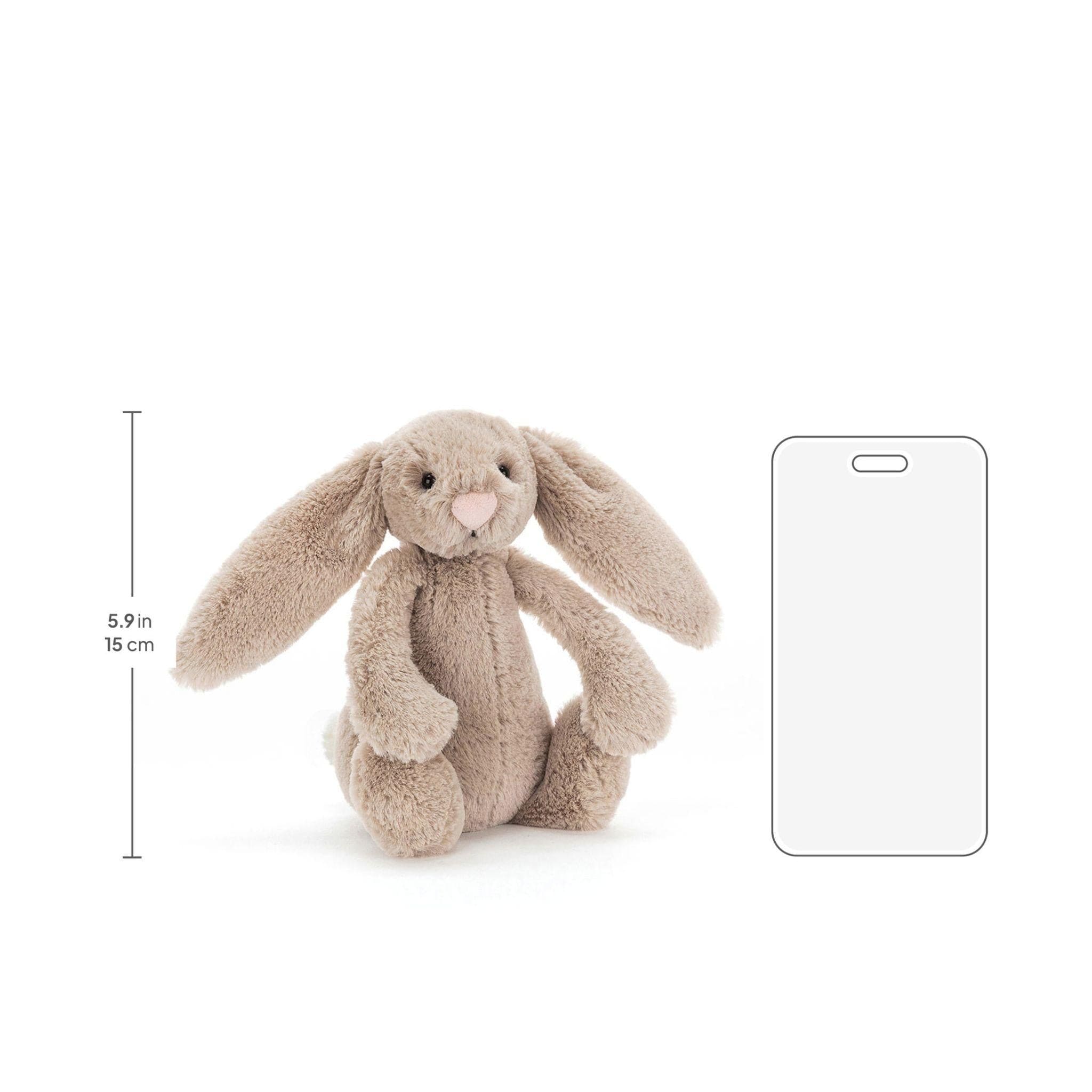 Jellycat Bashful Beige Bunny small soft toy 18cm