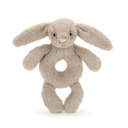 Jellycat Bashful Bunny Ring Rattle 18cm