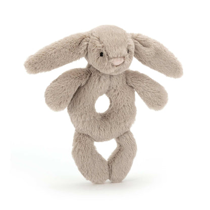 Jellycat Bashful Bunny Ring Rattle 18cm