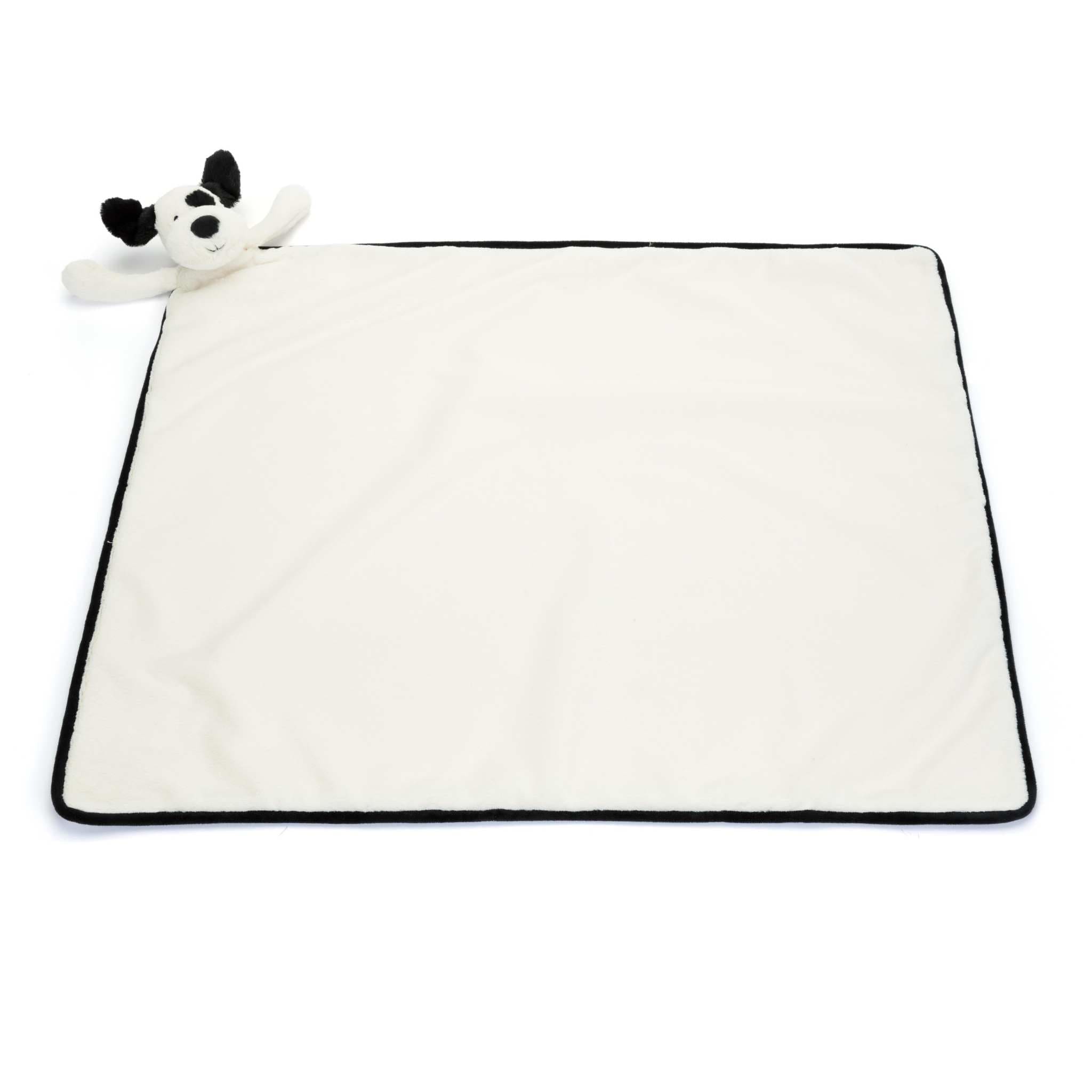 Jellycat Bashful Black & Cream Puppy Blankie 70cm