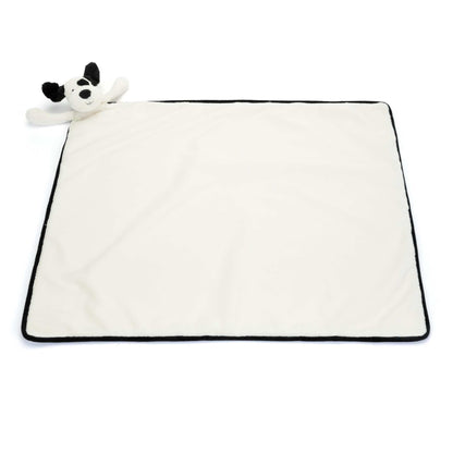 Jellycat Bashful Black & Cream Puppy Blankie 70cm