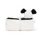 Jellycat Bashful Black & Cream Puppy Blankie 70cm