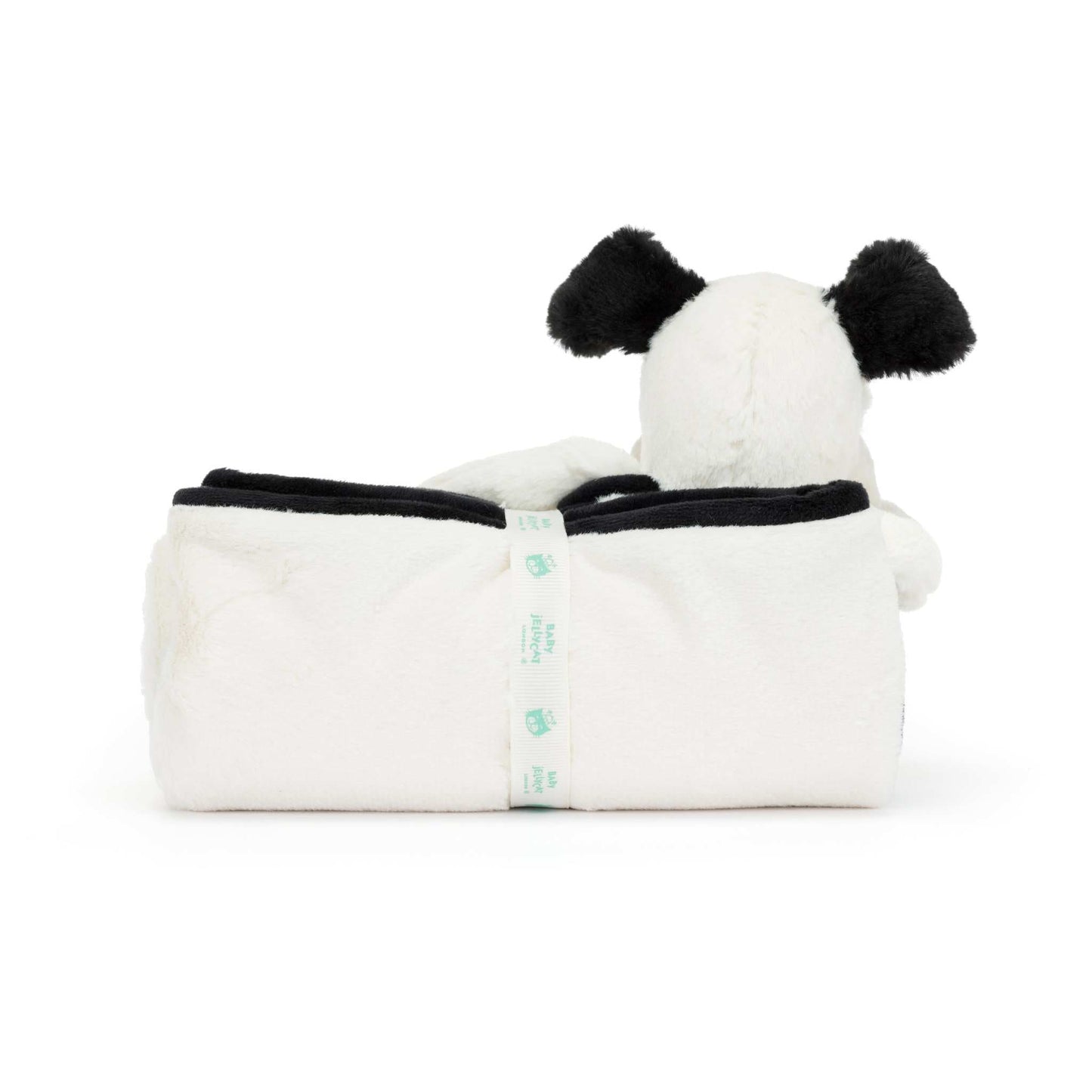 Jellycat Bashful Black & Cream Puppy Blankie 70cm
