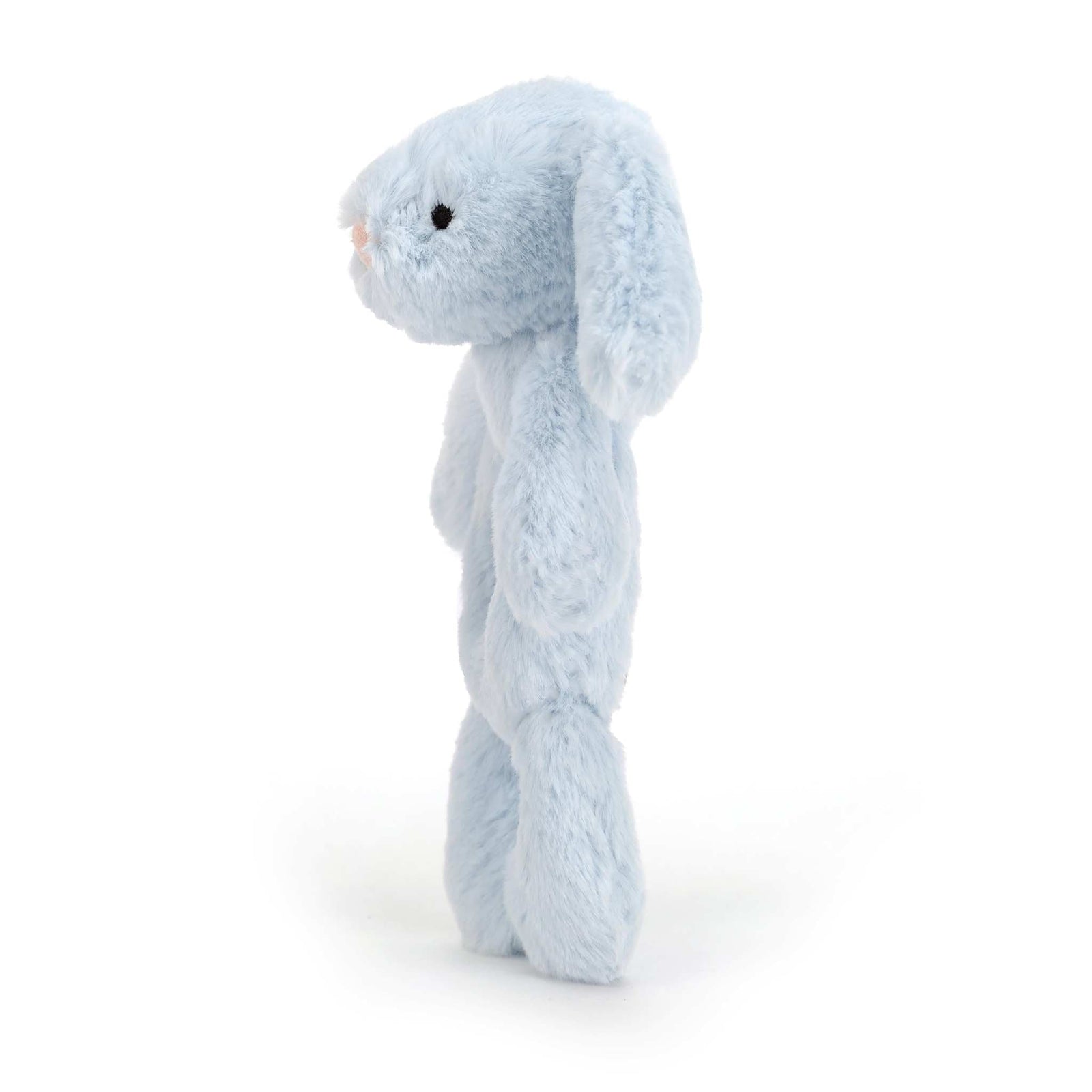 Jellycat Bashful Baby Blue Bunny Ring Rattle 18cm