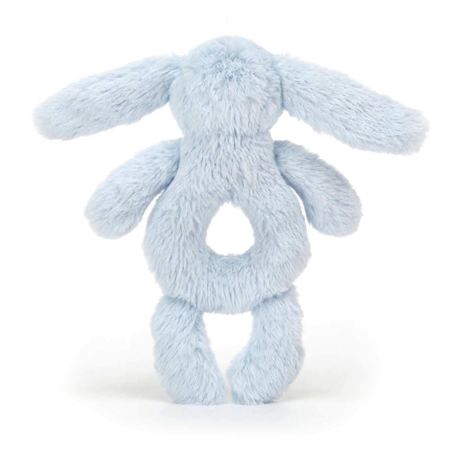 Jellycat Bashful Baby Blue Bunny Ring Rattle 18cm
