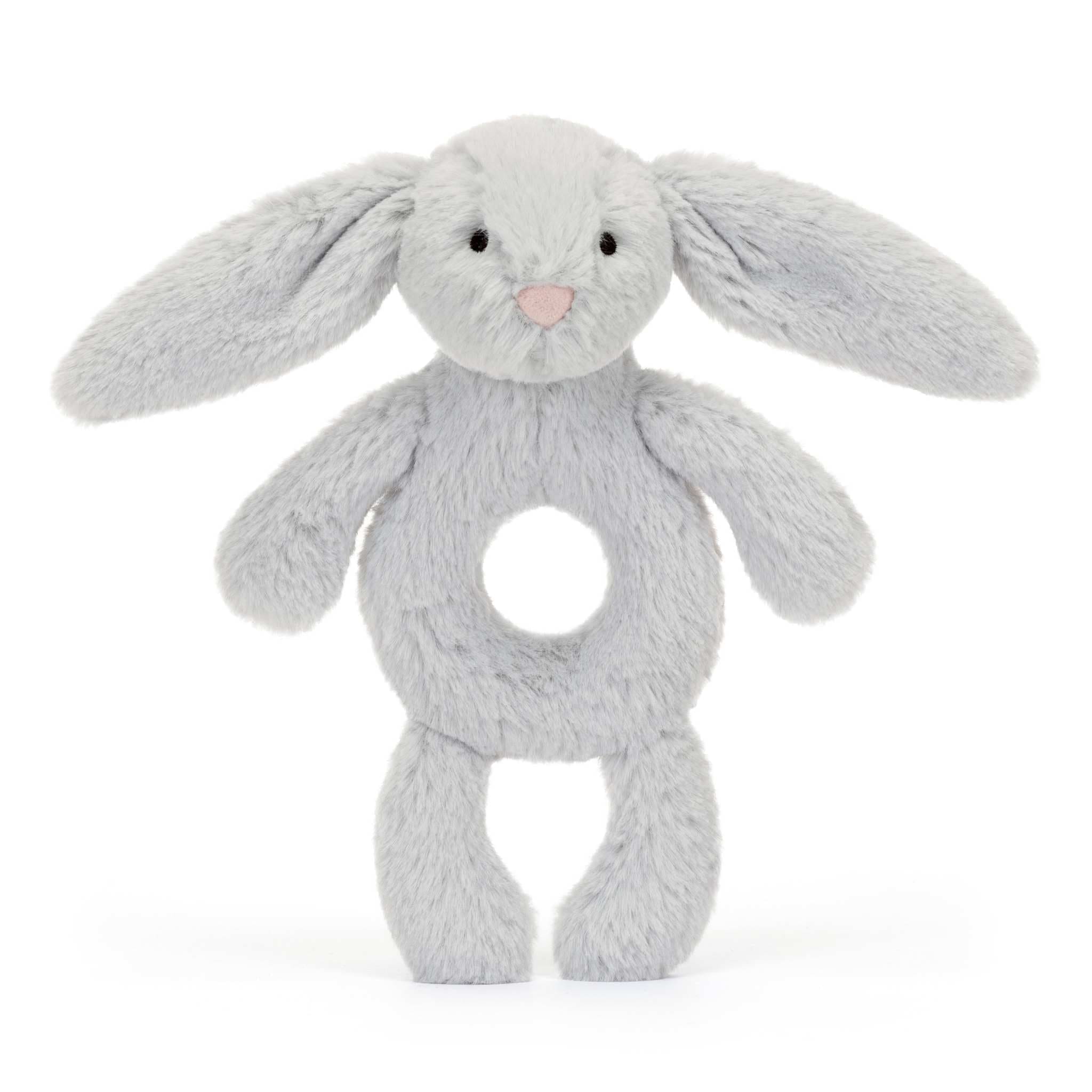 Jellycat Bashful Silver Bunny Ring Rattle