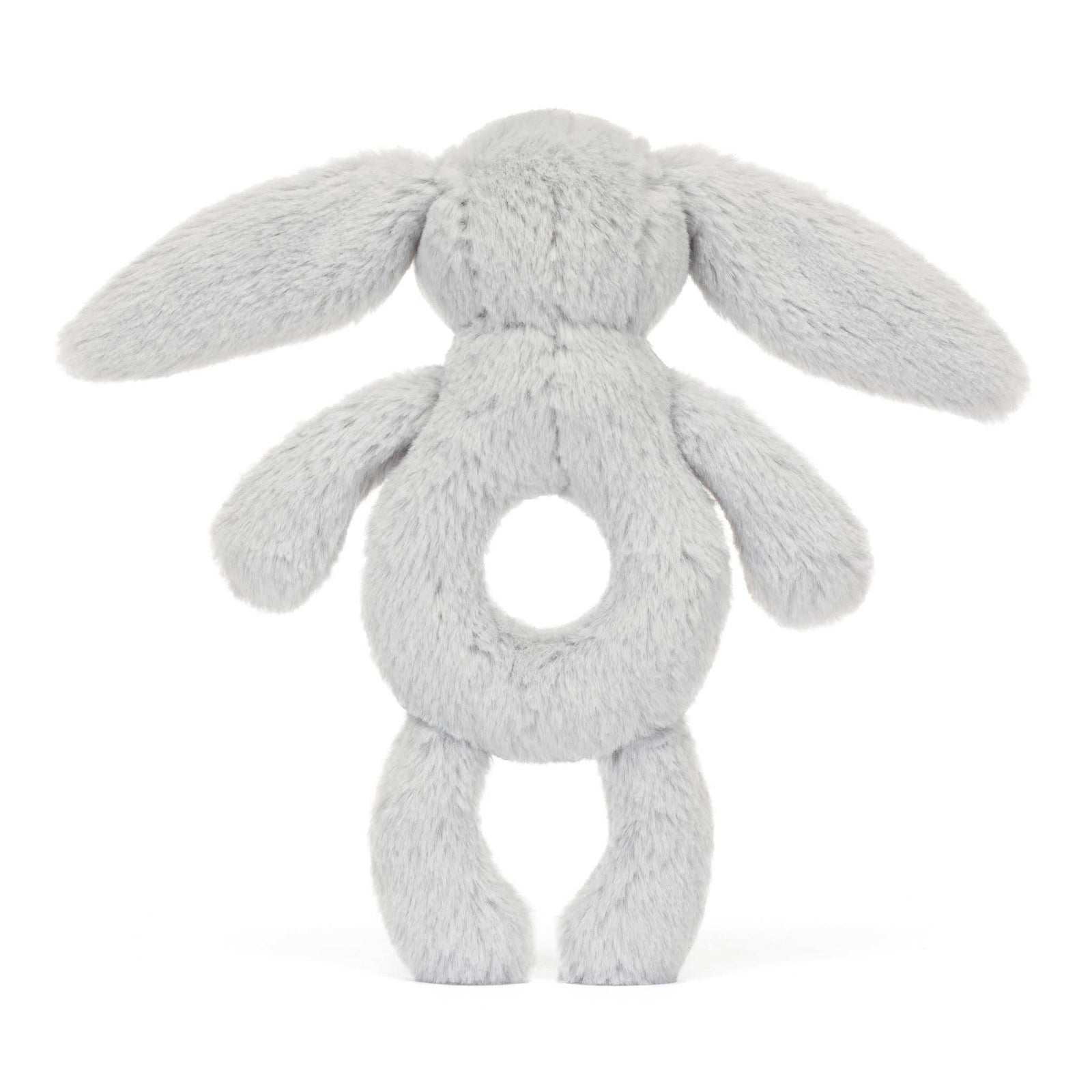 Jellycat Bashful Silver Bunny Ring Rattle 18cm